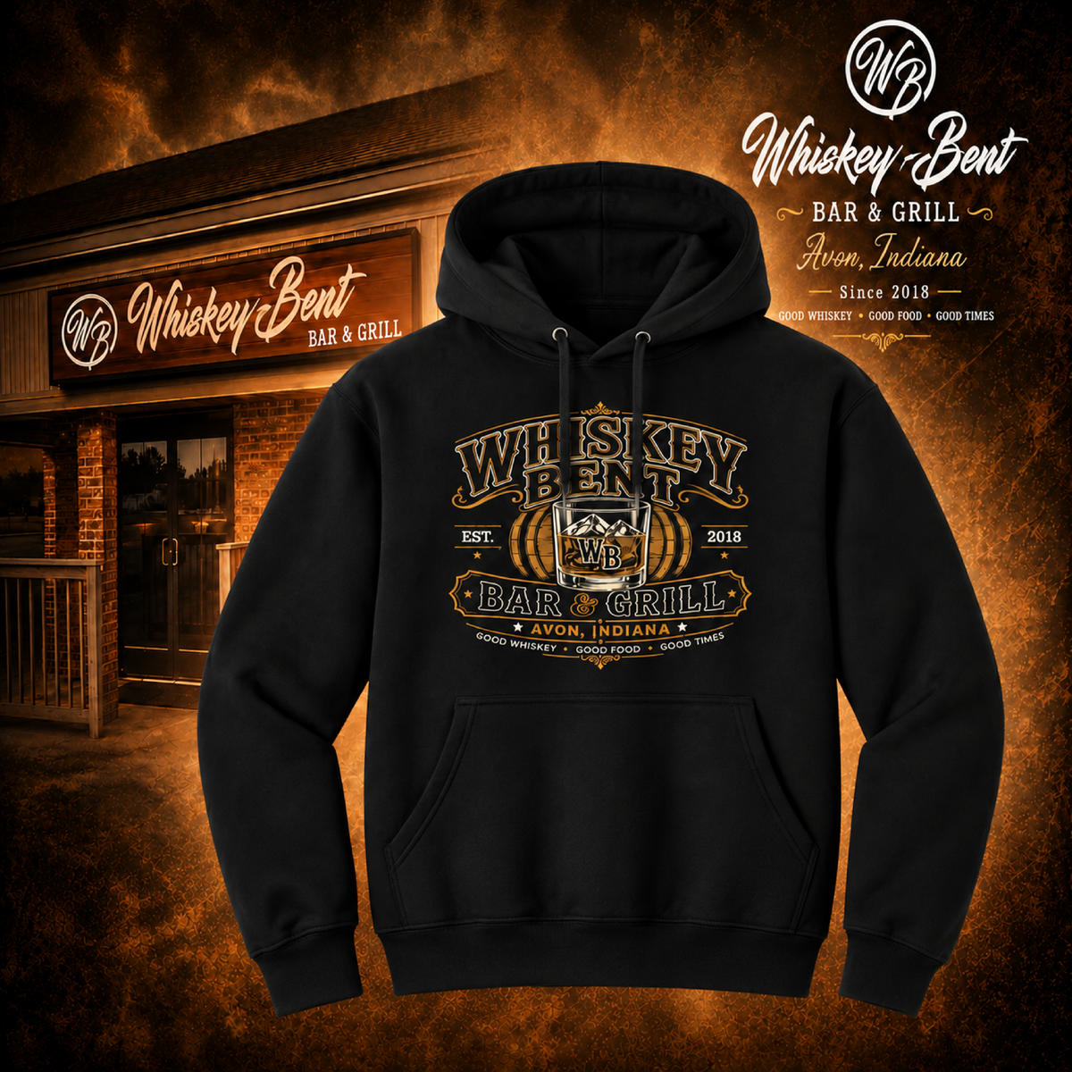 Whiskey Bent Bar & Grill Hoodie